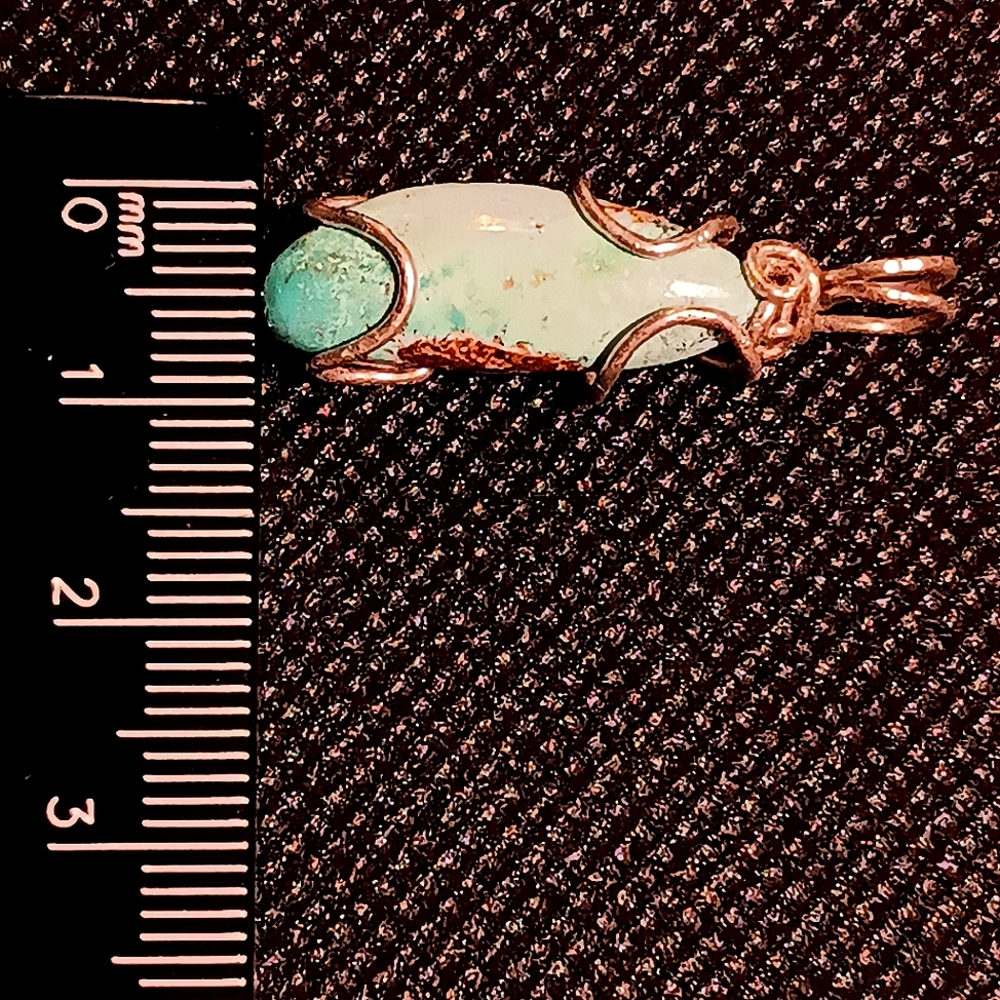 Turquoise Pendant Sterling Silver - Picture 8 of 9